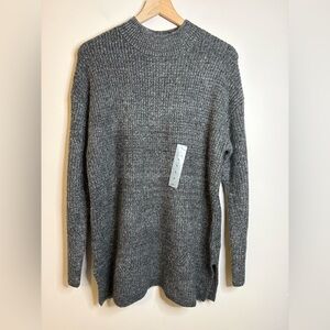 Women’s Old Navy Mock Neck Sweater Tunic Long Sleeve Pullover Knit Size L NWOT